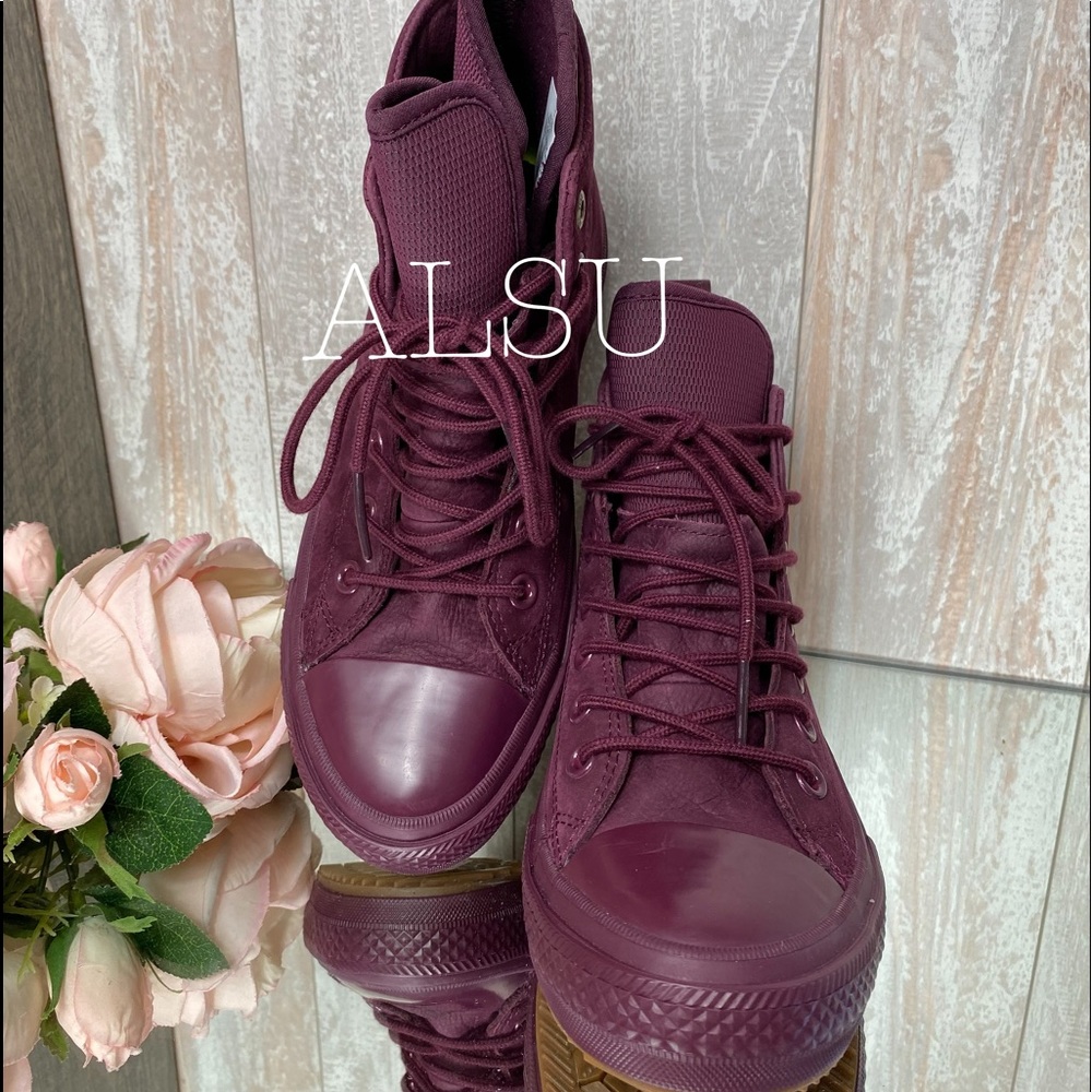 Converse Ctas WP Boot HI Dark Sangria W AUTHENTIC - Picture 6 of 9